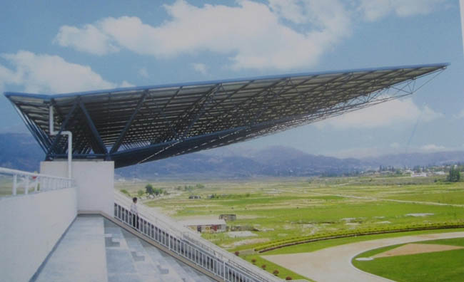 哈密体育场看台网架工程